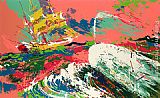 Leroy Neiman Canvas Paintings - Moby Dick Assaulting the Pequod Moby Dick Suite